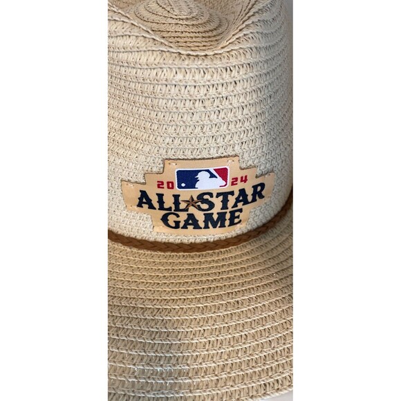 2024 MLB All Star Game Cowboy Straw Hat 47 Brand OSFA Beige NEW WITH TAGS - Picture 6 of 9